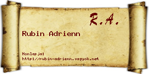 Rubin Adrienn névjegykártya