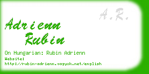 adrienn rubin business card